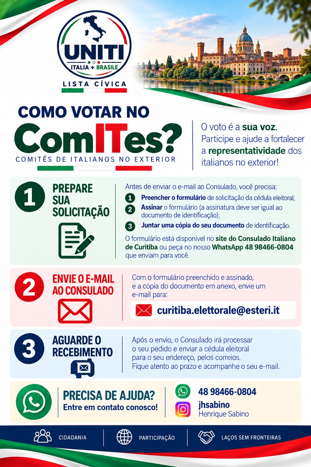 Peça de divulgação: Como votar
